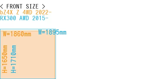#bZ4X Z 4WD 2022- + RX300 AWD 2015-